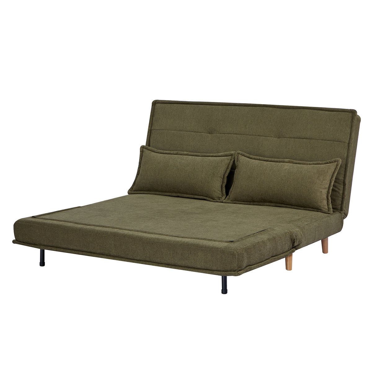 Sofá Cama Emmi Lino Verde