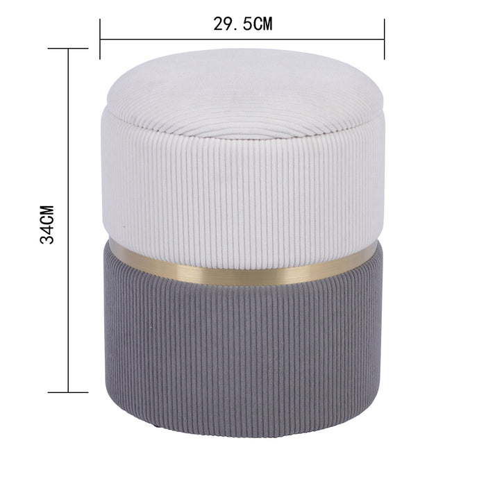 Puff Xabi Velvet Gris