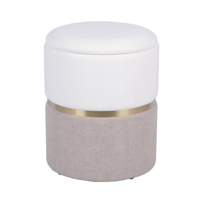 Puff Xabi Velvet Beige