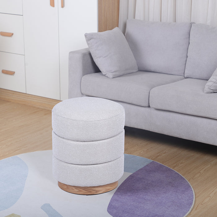 Puff Triny Lino Beige