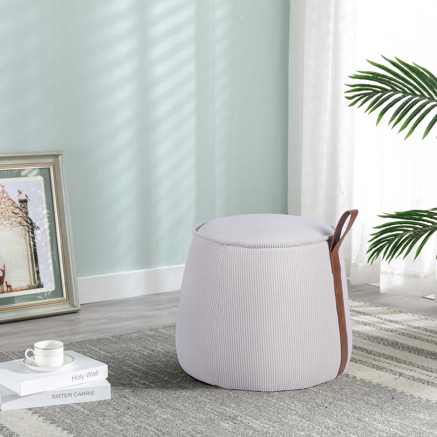 Puff Winny Velvet Beige