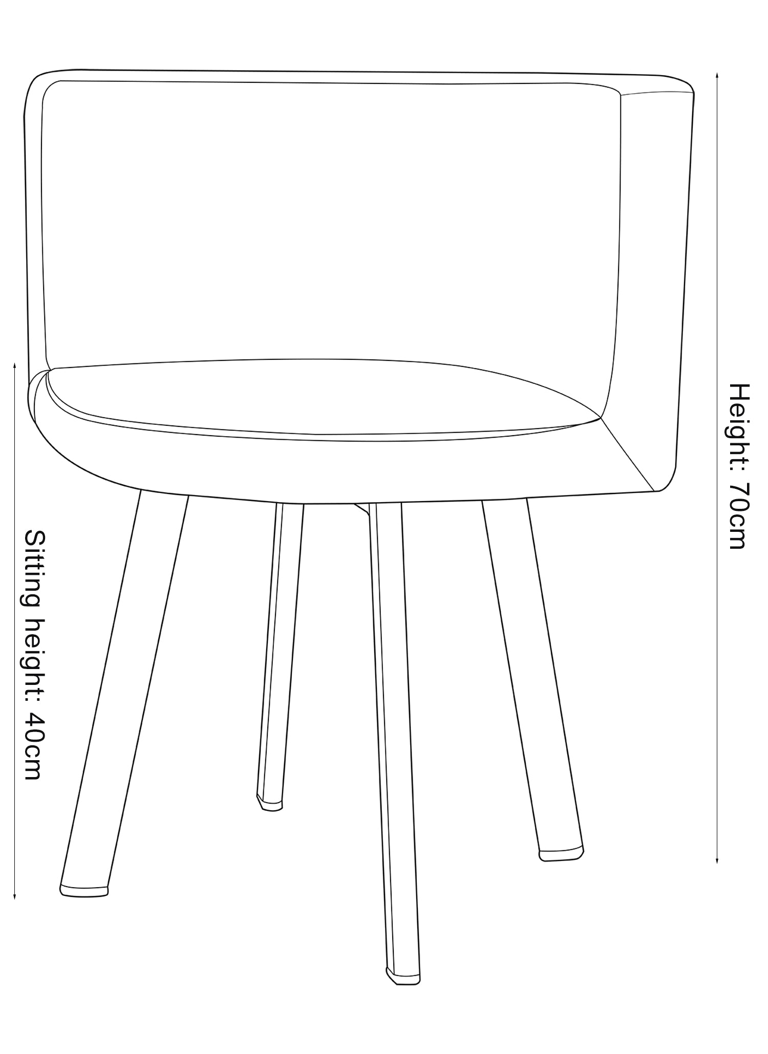 Comedor 4 Puestos Alec Gris