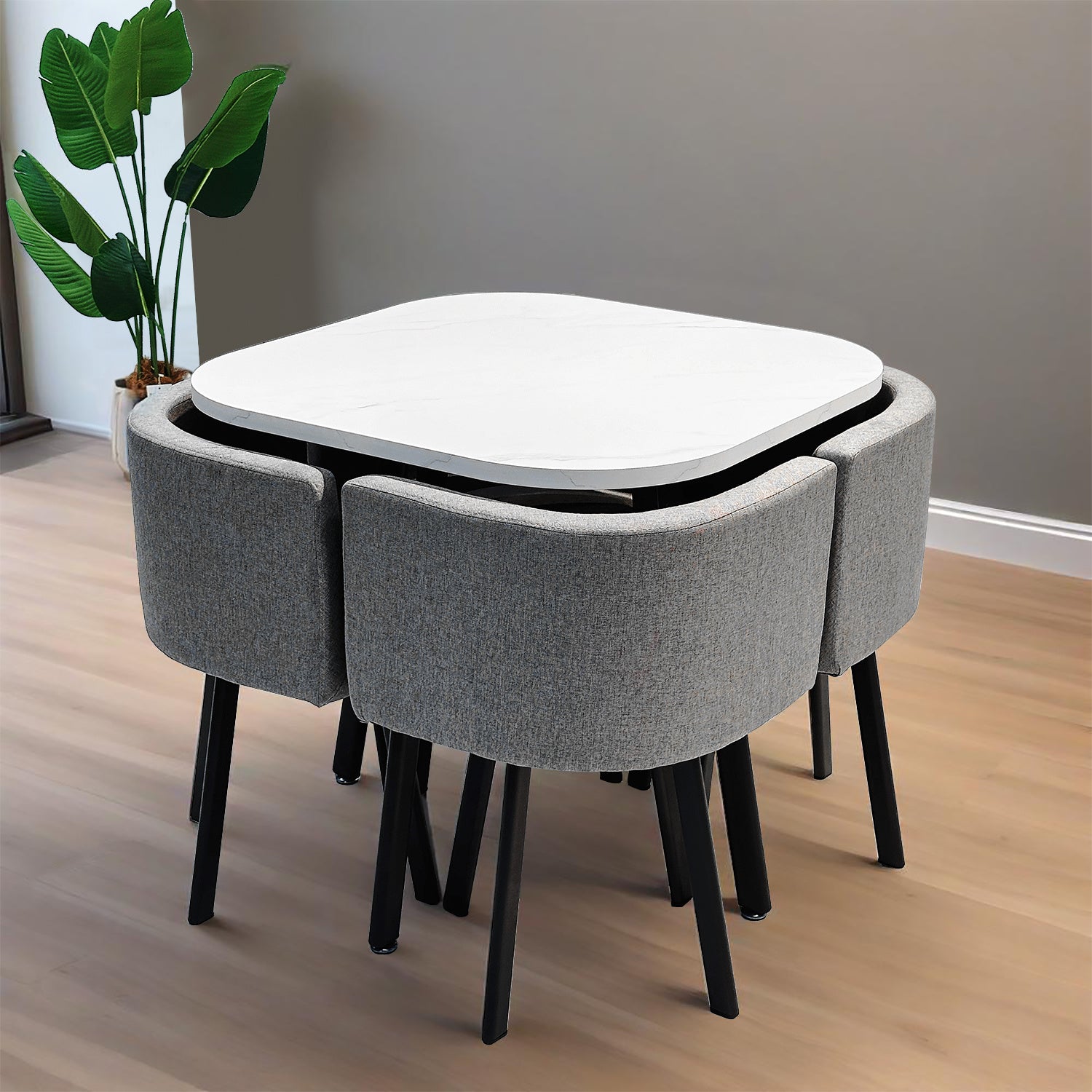 Comedor 4 Puestos Alec Gris