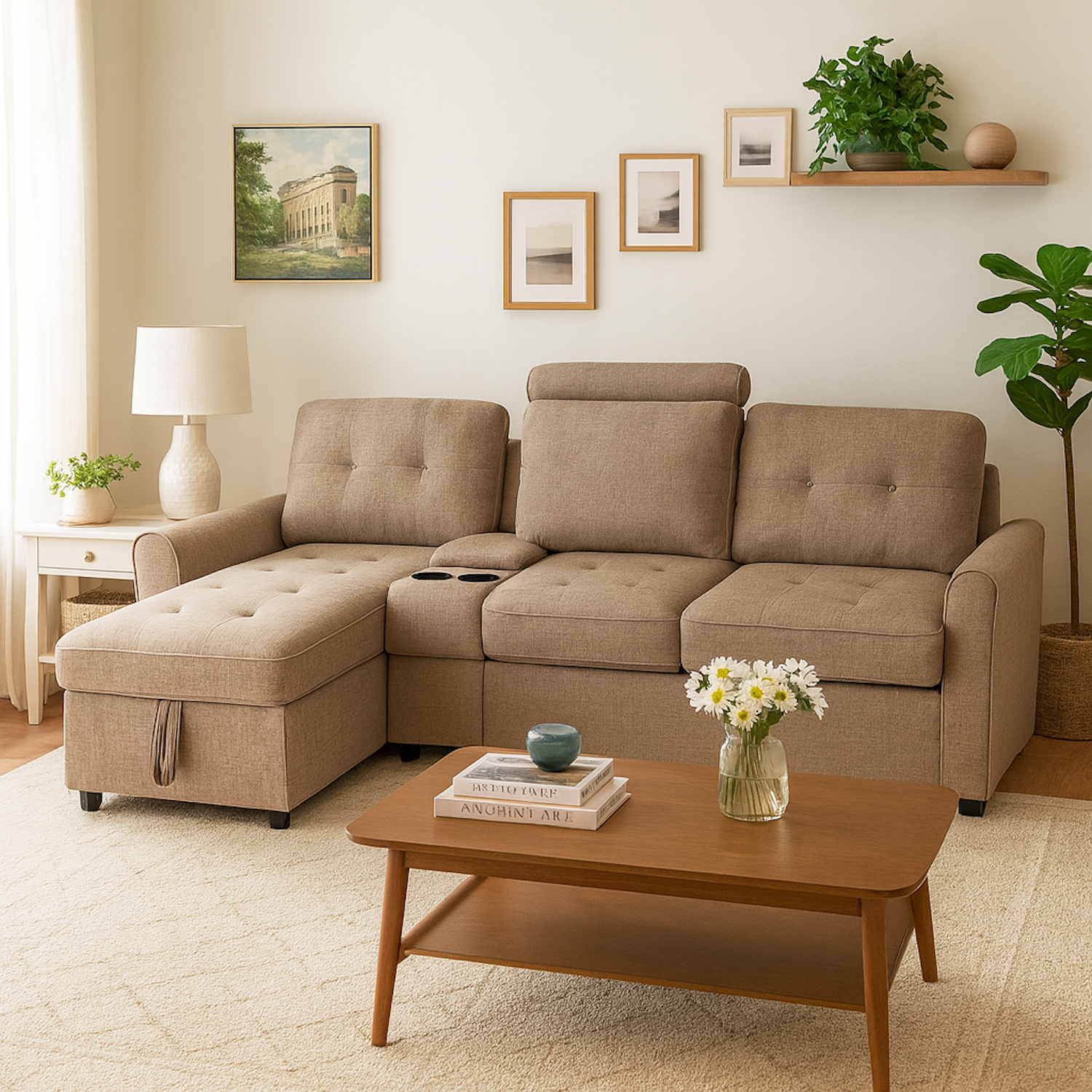Sala Cama Oxford Premium Lino Beige
