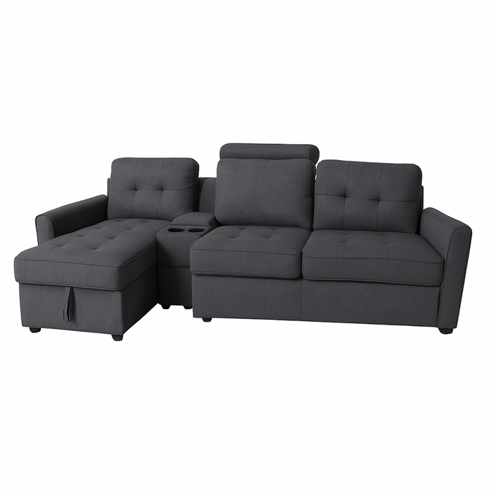 Sala Cama Oxford Premium Lino Plomo