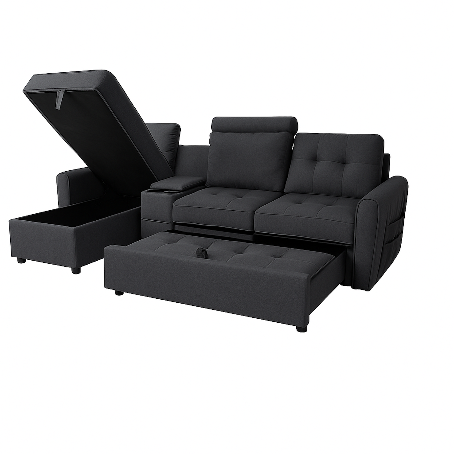 Sala Cama Oxford Premium Lino Plomo
