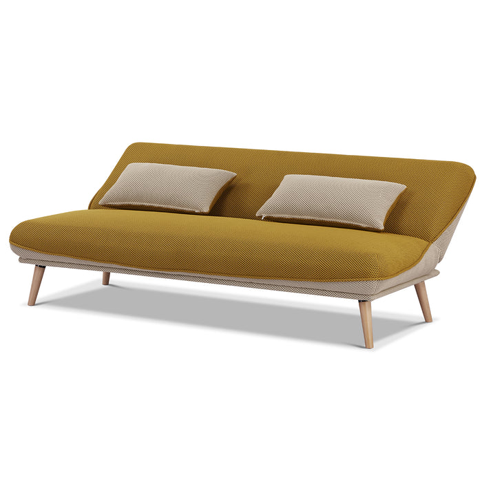 Sofá Cama Lino Ethan Amarillo, Beige