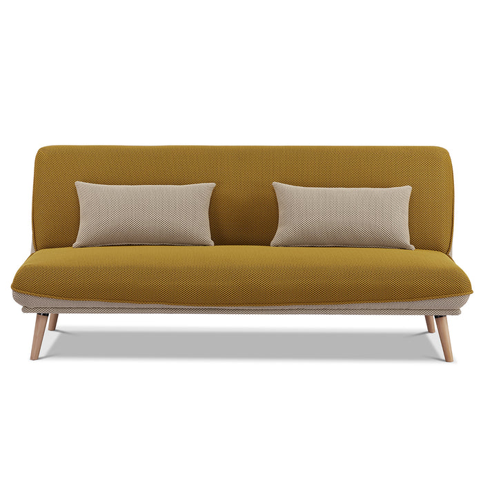 Sofá Cama Lino Ethan Amarillo, Beige