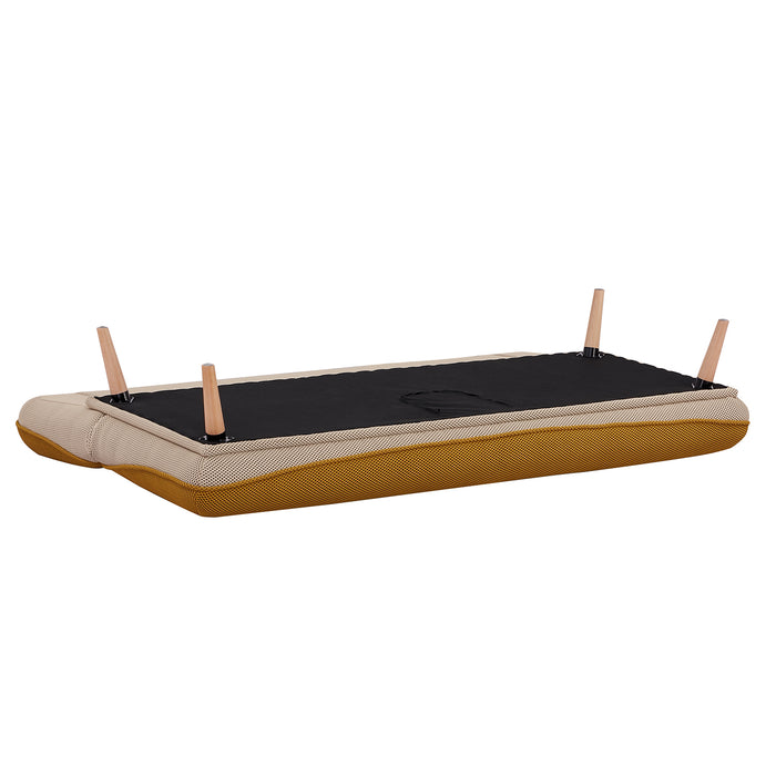 Sofá Cama Lino Ethan Amarillo, Beige