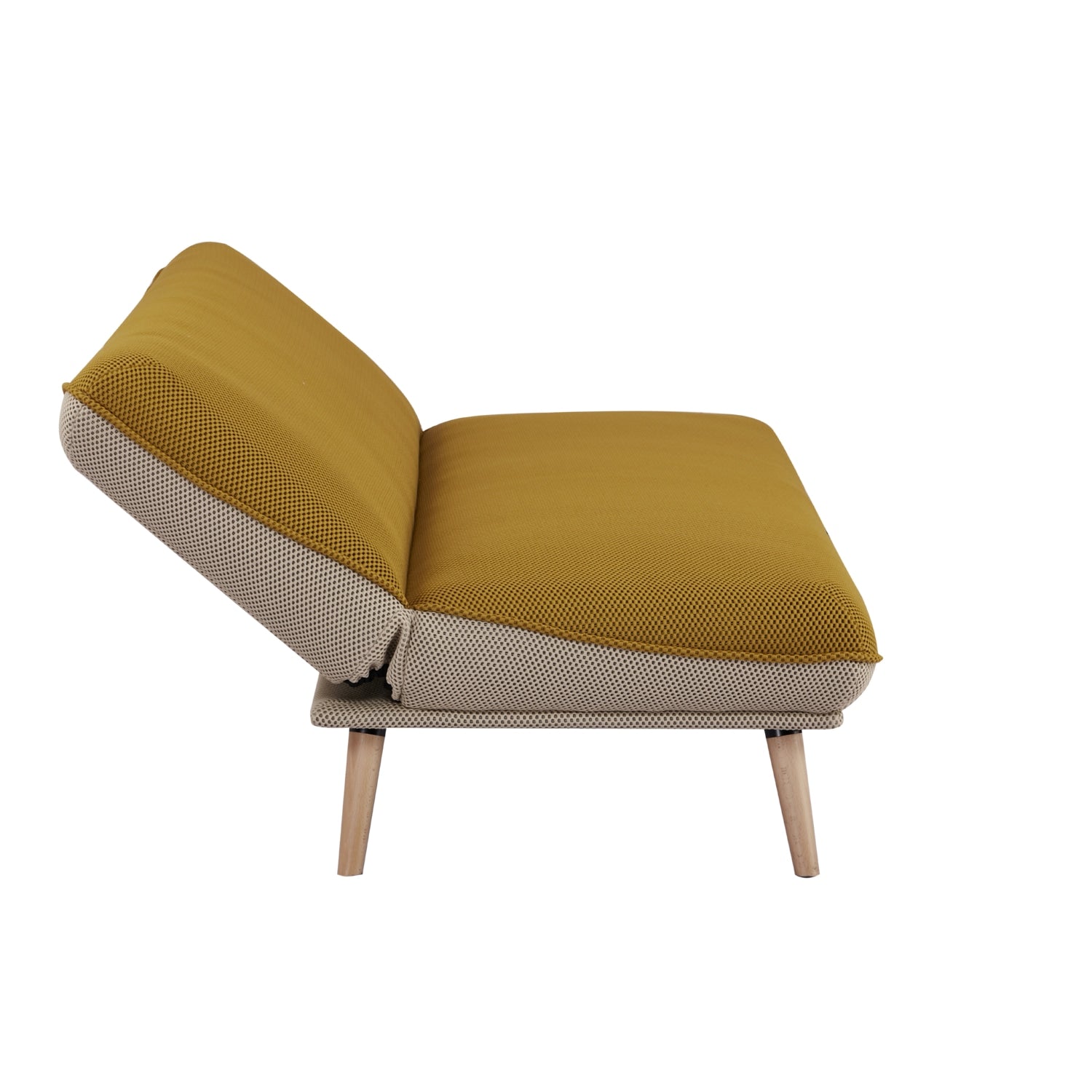 Sofá Cama Lino Ethan Amarillo, Beige
