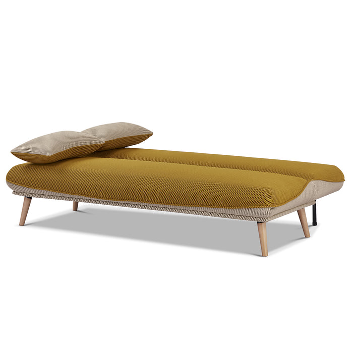 Sofá Cama Lino Ethan Amarillo, Beige