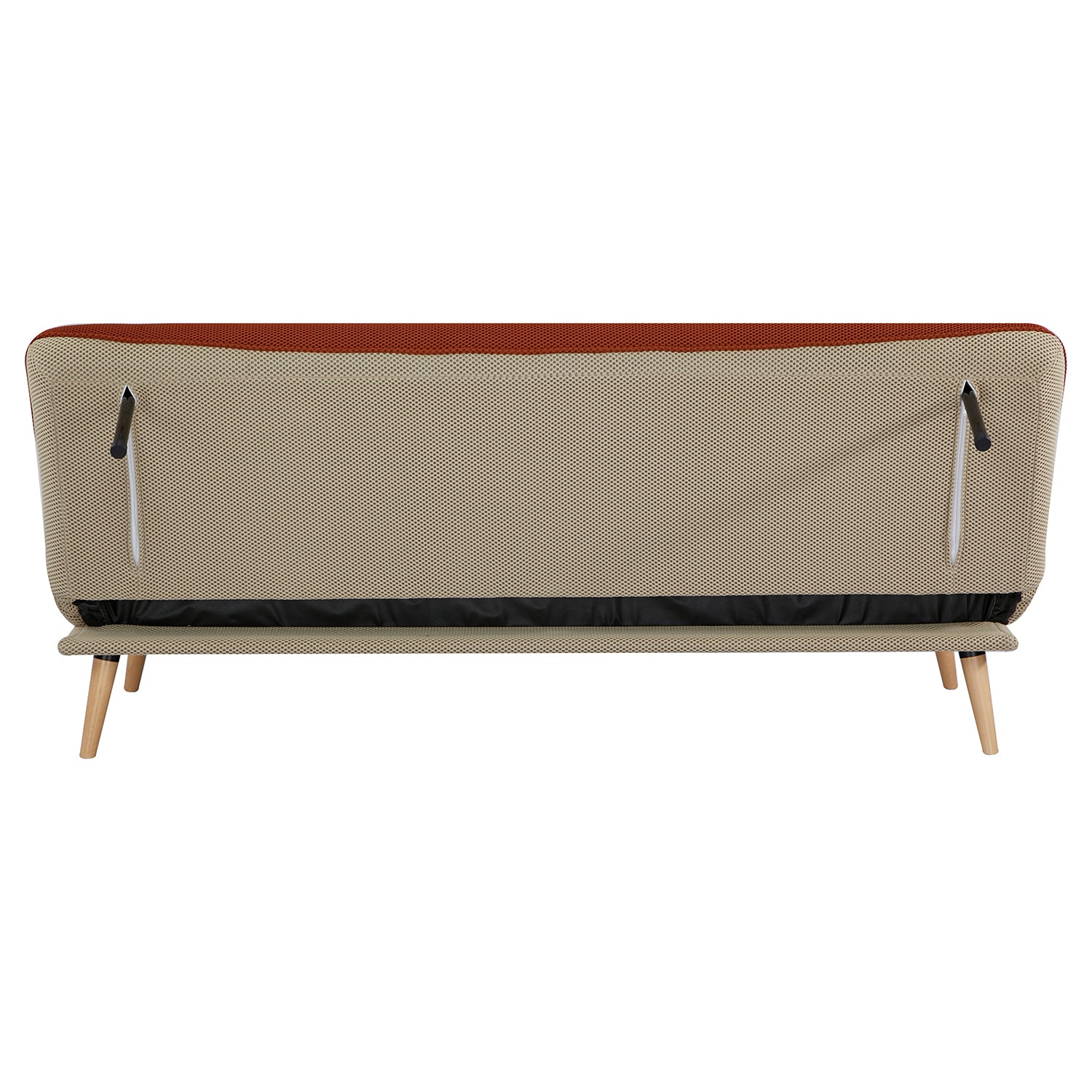 Sofá Cama Lino Ethan Naranja, Beige