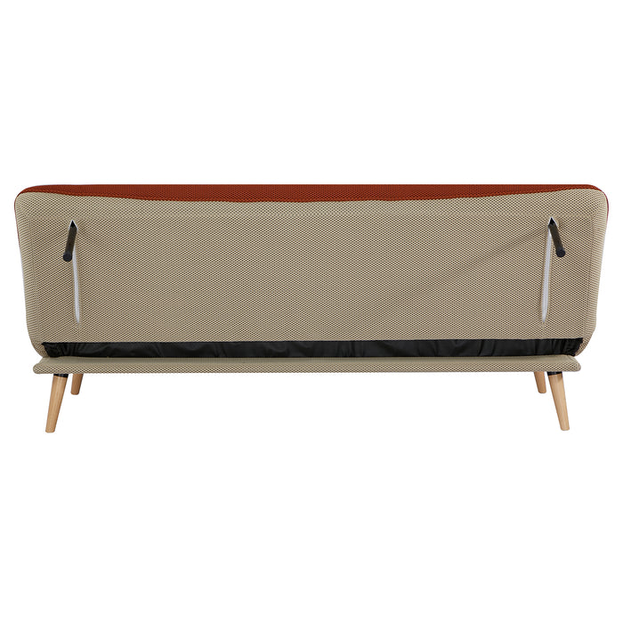 Sofá Cama Lino Ethan Naranja, Beige