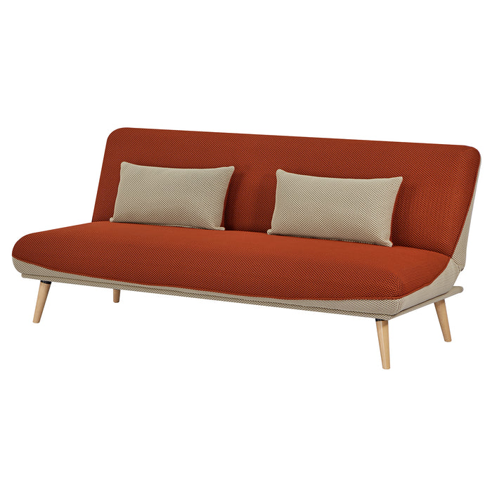 Sofá Cama Lino Ethan Naranja, Beige