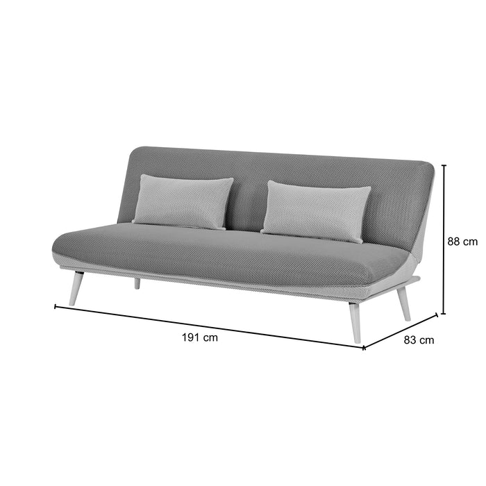 Sofá Cama Lino Ethan Naranja, Beige