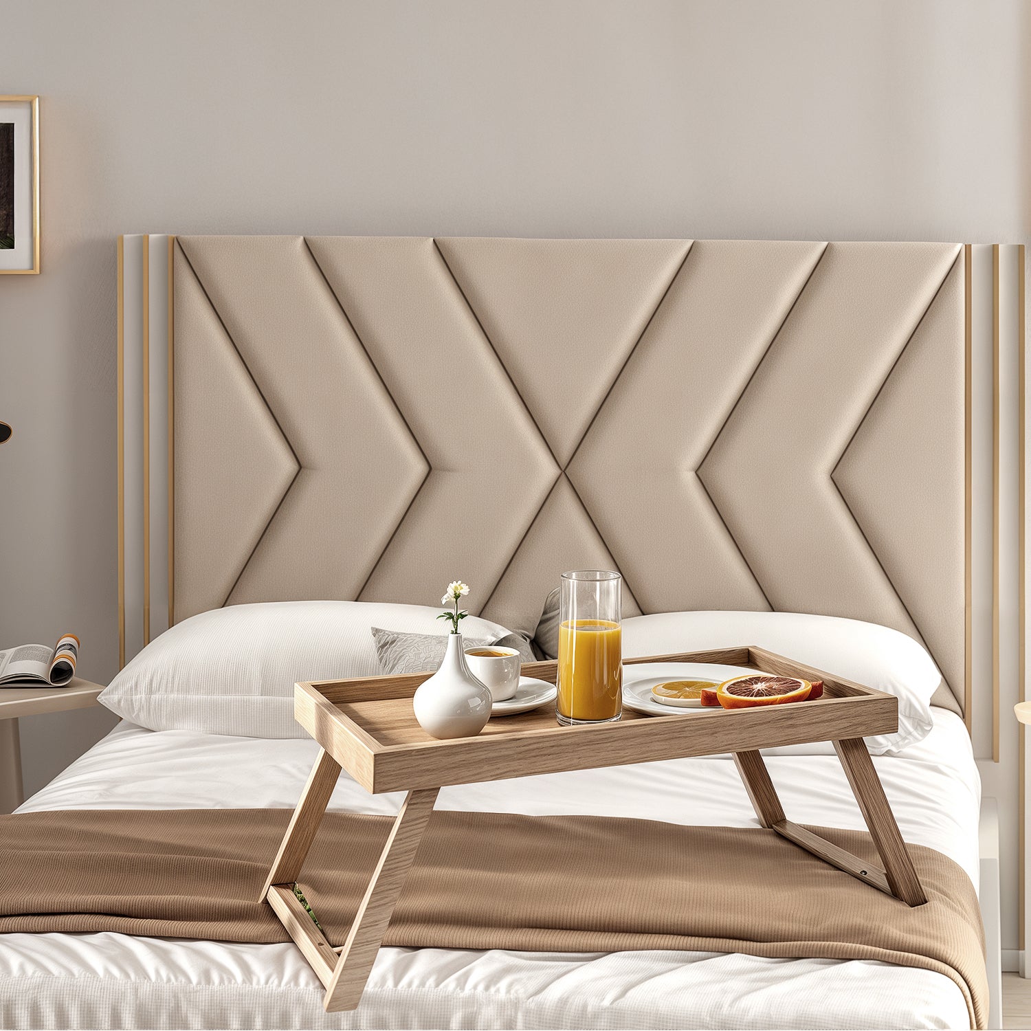 Recamara Full Artemisa Eurolino Perla, Off White, Champaña