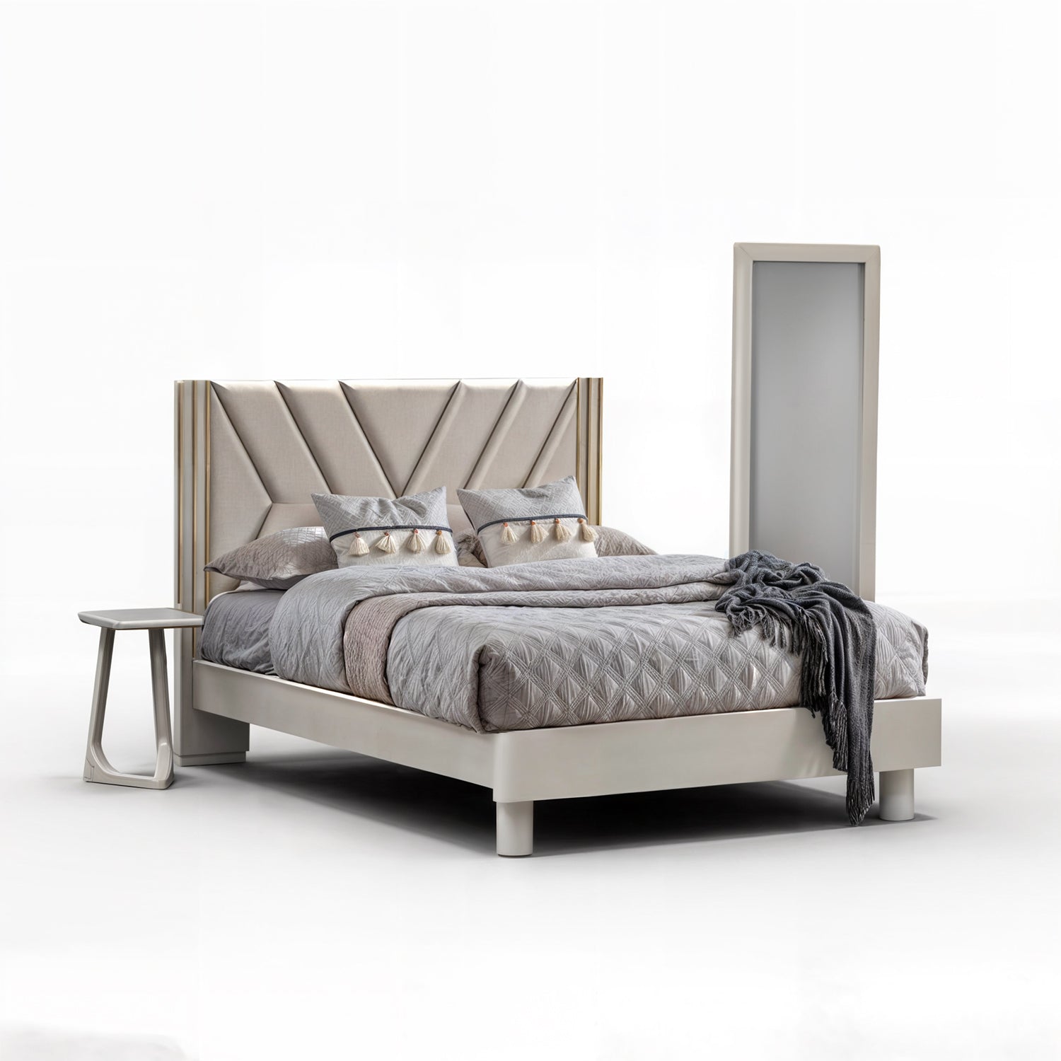 Recamara King Artemisa Eurolino Perla, Off White, Champaña