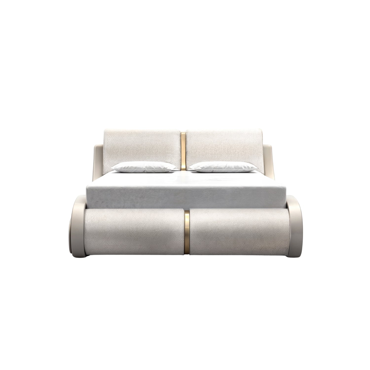 Cama Queen Nebraska Eurolino Perla, Off White