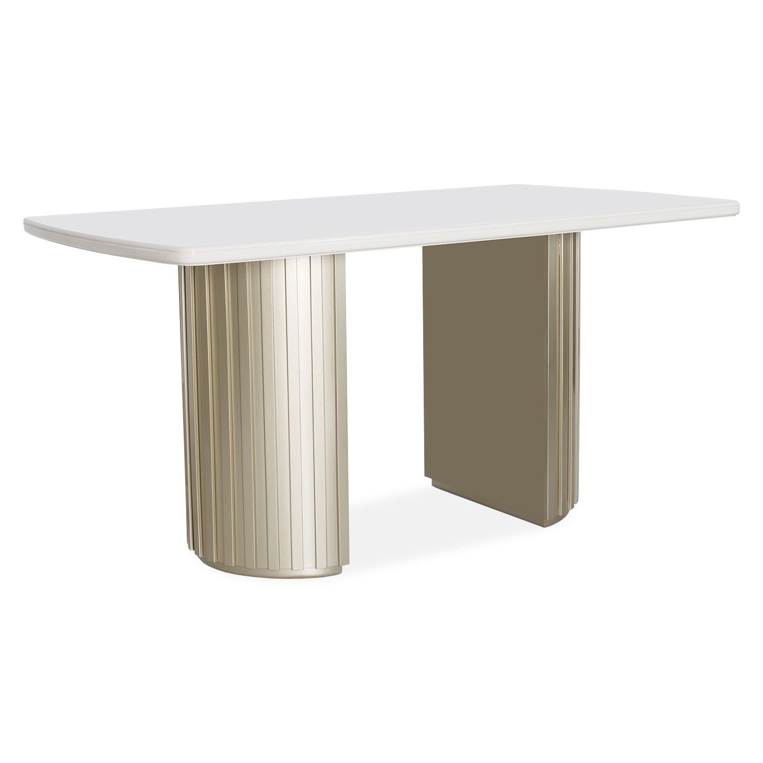 Comedor 6 Puestos Firence Lino Touch Almendra, Champaña