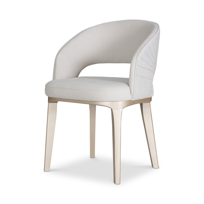 Comedor 4 Puestos Lexus Velvet Siena Marfil, Champaña