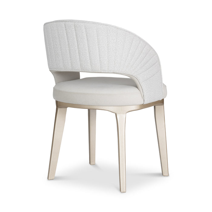 Comedor 4 Puestos Lexus Velvet Siena Marfil, Champaña