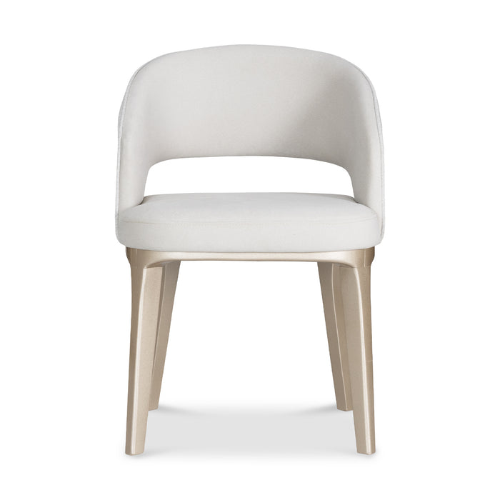 Comedor 6 Puestos Lexus Velvet Siena Marfil, Champaña