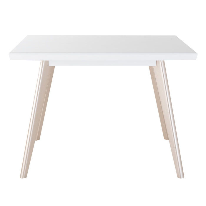 Comedor 4 Puestos Bruno Eurolino Blanco, Champaña