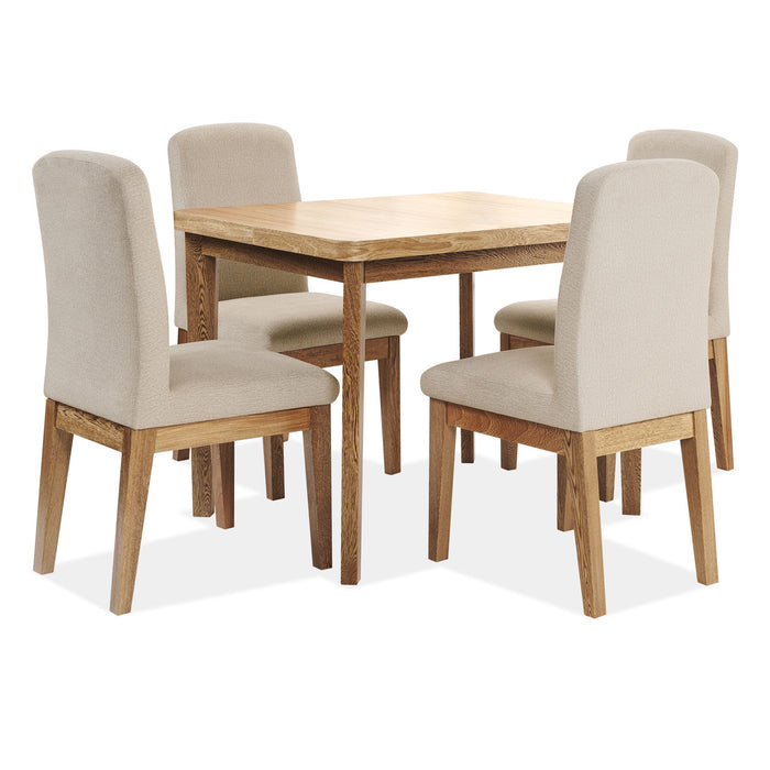Comedor 4 Puestos Milu Beige, Natural