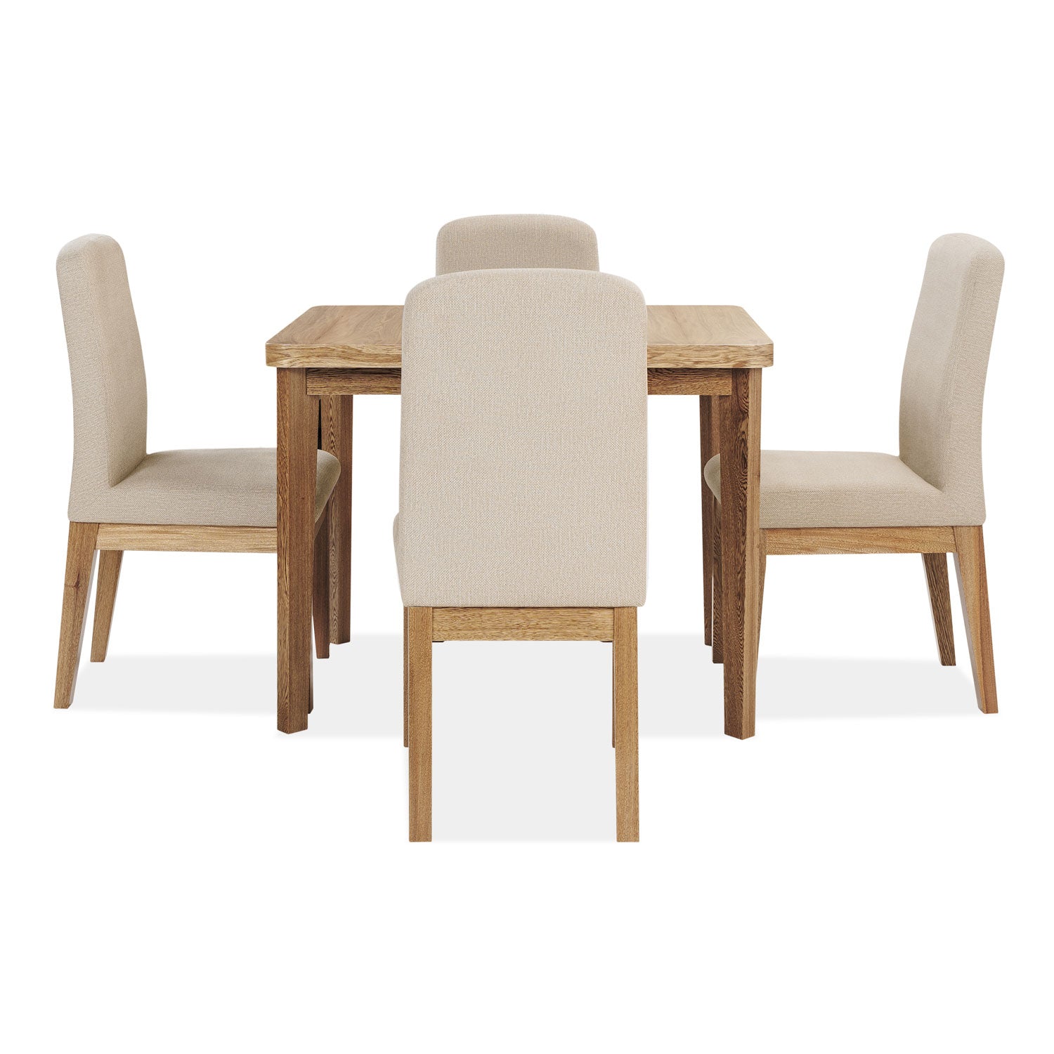 Comedor 4 Puestos Milu Beige, Natural