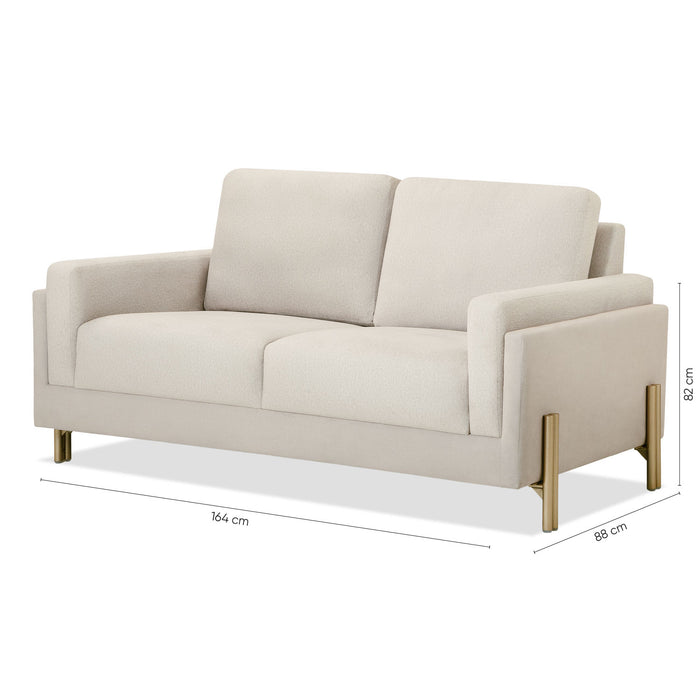 Sofa 2 Puestos Arthur Arantza Crema, Champaña