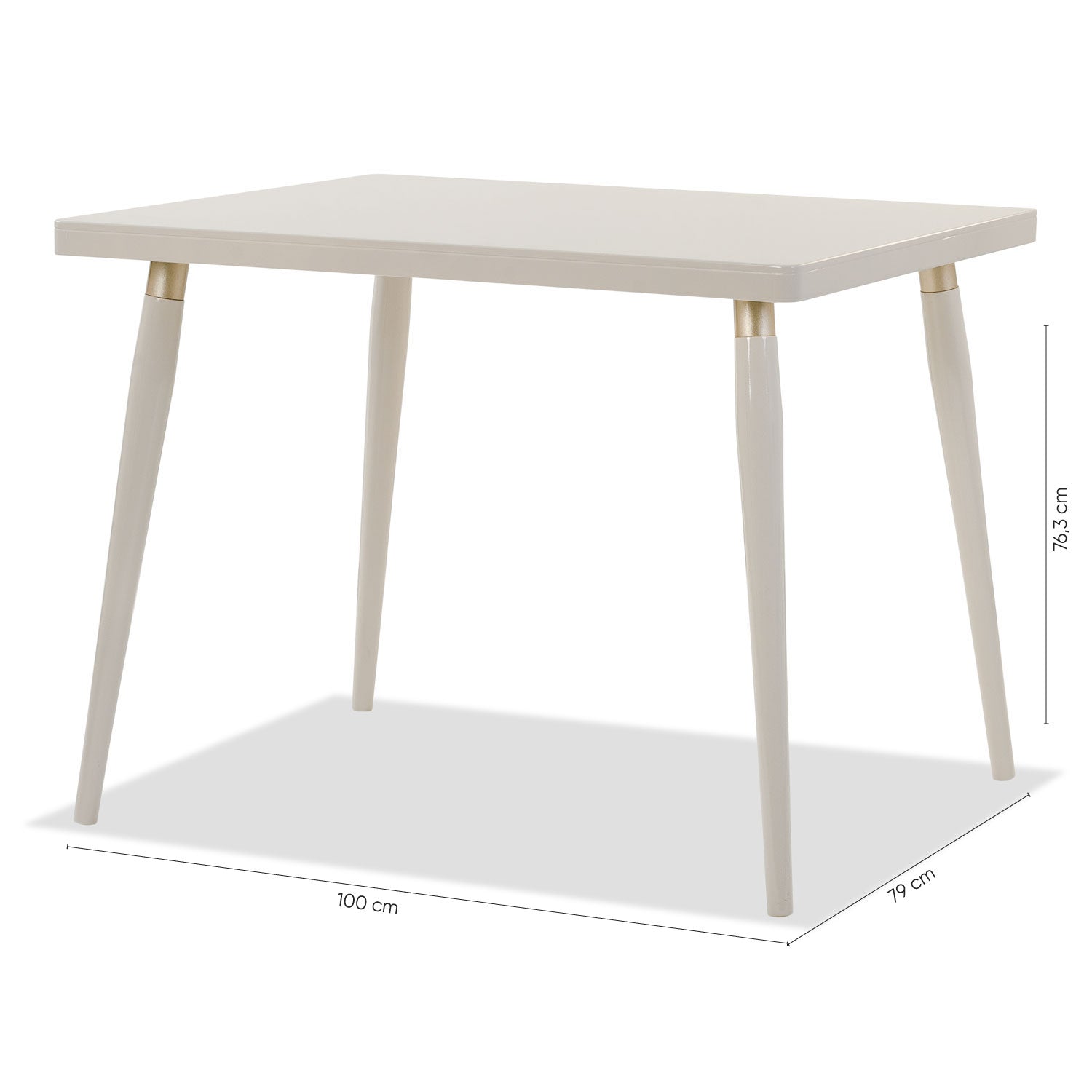 Comedor 4 Puestos Arthur Arantza Crema, Champaña