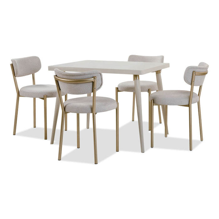 Comedor 4 Puestos Arthur Arantza Crema, Champaña