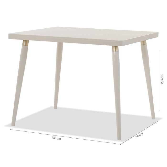 Comedor 4 Puestos Arthur Arantza Crema, Champaña