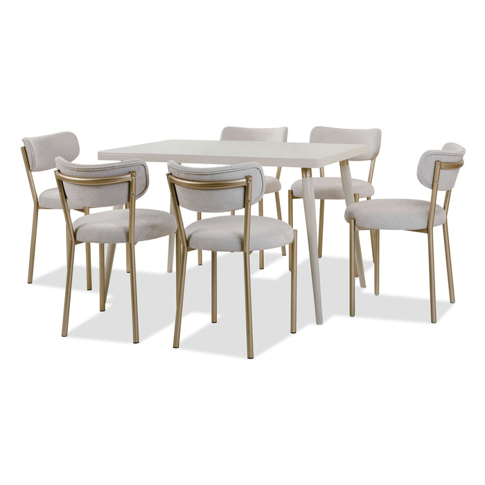 Comedor 6 Puestos Arthur Arantza Crema, Champaña