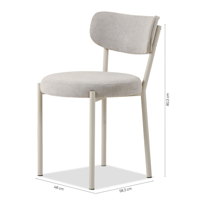 Comedor 6 Puestos Arthur Arantza Crema, Champaña