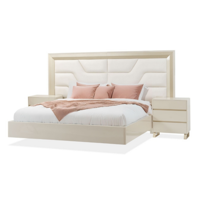 Cama Queen Bulgari Greige, Champaña