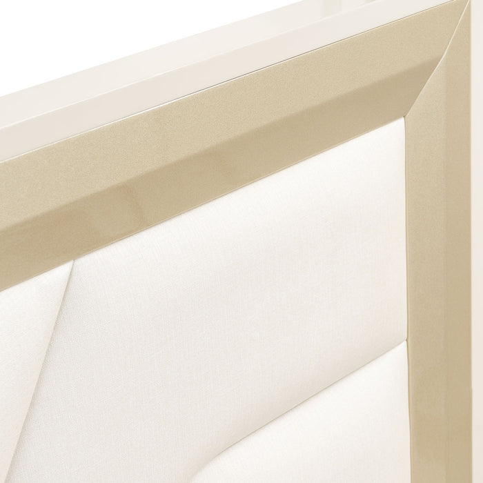 Cama Queen Bulgari Greige, Champaña