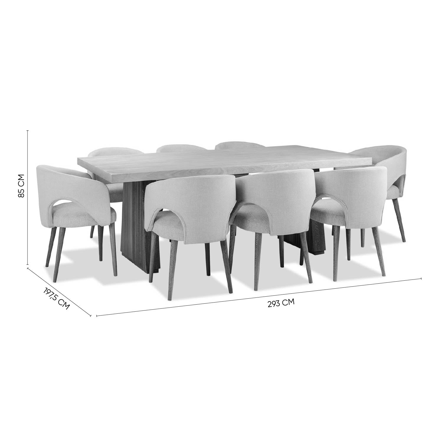 Comedor 8 Puestos Denver Arena, Natural