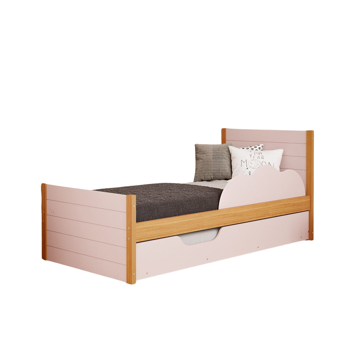 Cama Auxiliar Dúplex Gerry Rosa, Natural