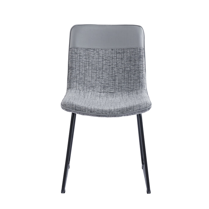 Silla Comedor Elsa Gris, Negro Setx2