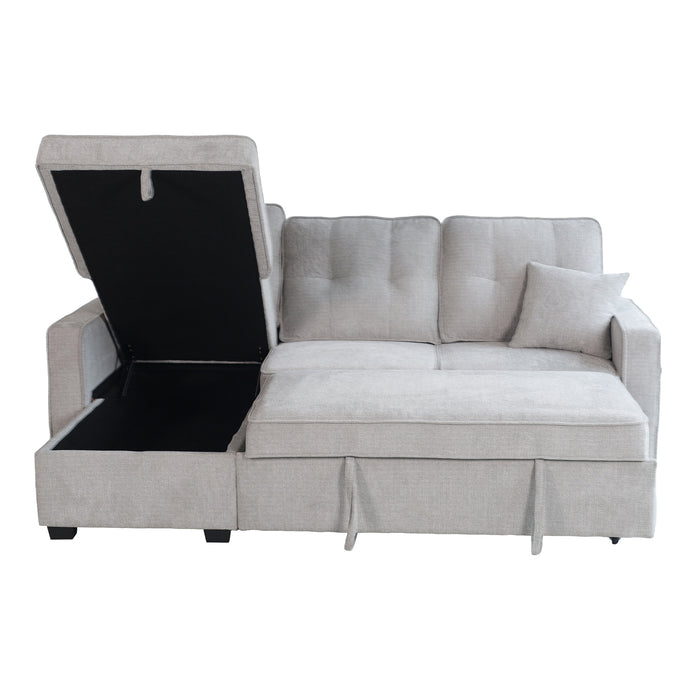 Sala Rinconera Molly Microfibra Gris Claro