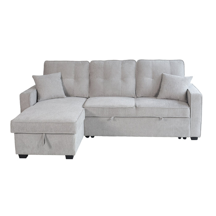 Sala Rinconera Molly Microfibra Gris Claro