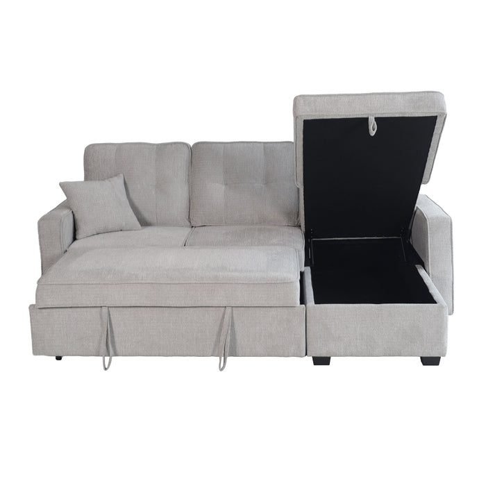 Sala Rinconera Molly Microfibra Gris Claro