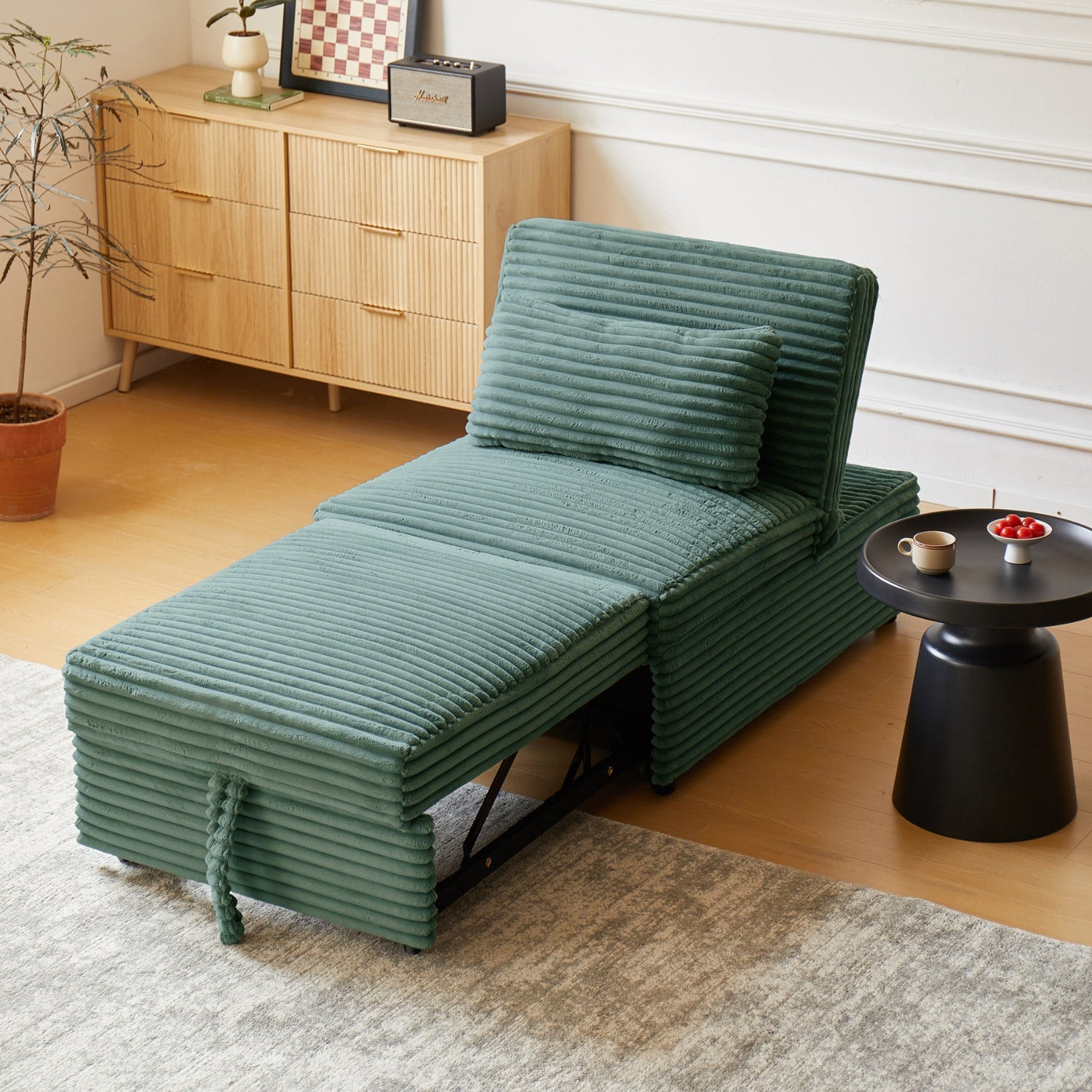 Sofá Cama Sherissa Velvet Verde