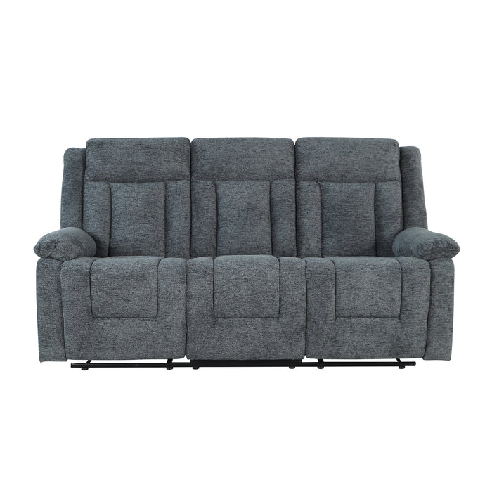 Sofá Reclinable Isabel Velvet Gris Oscuro