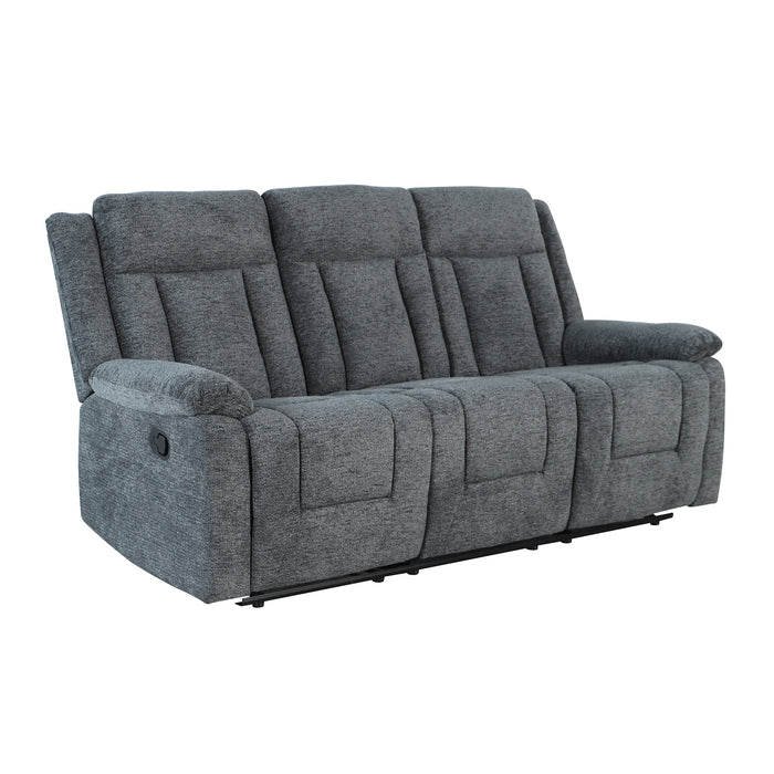 Sofá Reclinable Isabel Velvet Gris Oscuro