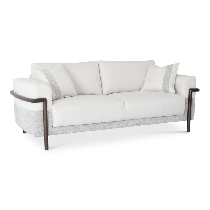 Sofá 3 Puestos Ginebra Lino York Home, Beige, Gris, Natural Oscuro