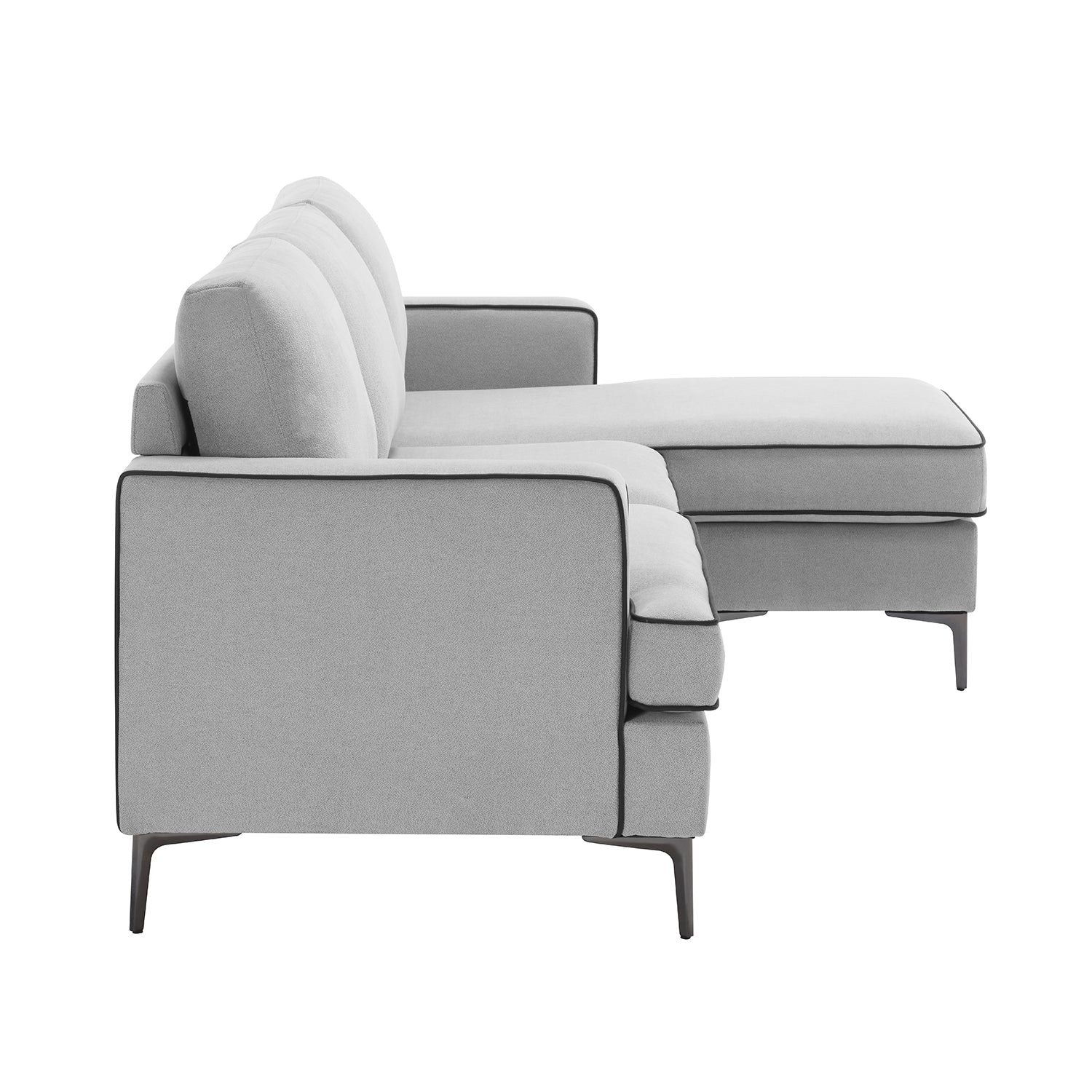 Sala Rinconera Patty Velvet Gris