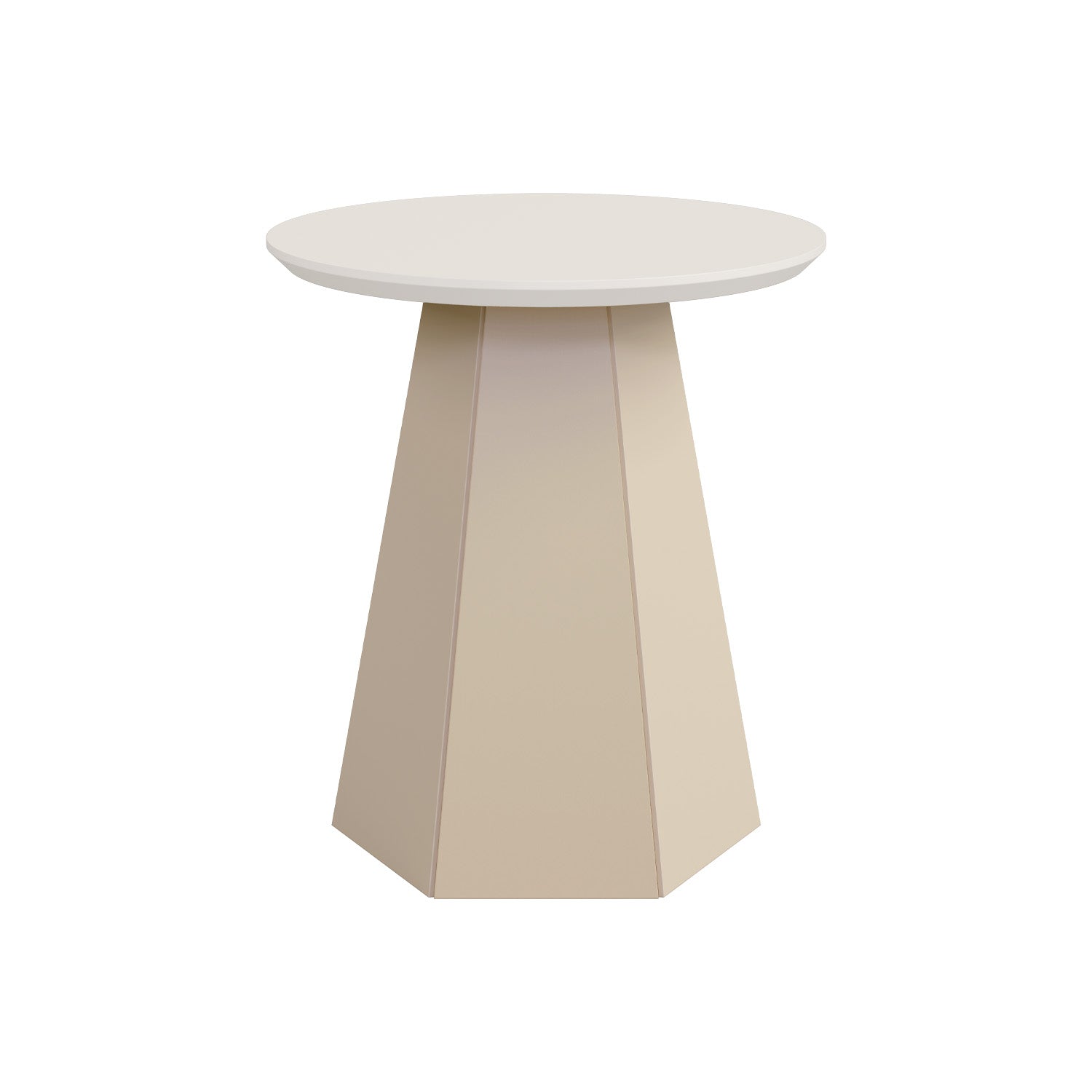 Mesa Auxiliar Madeira Off White, Champaña
