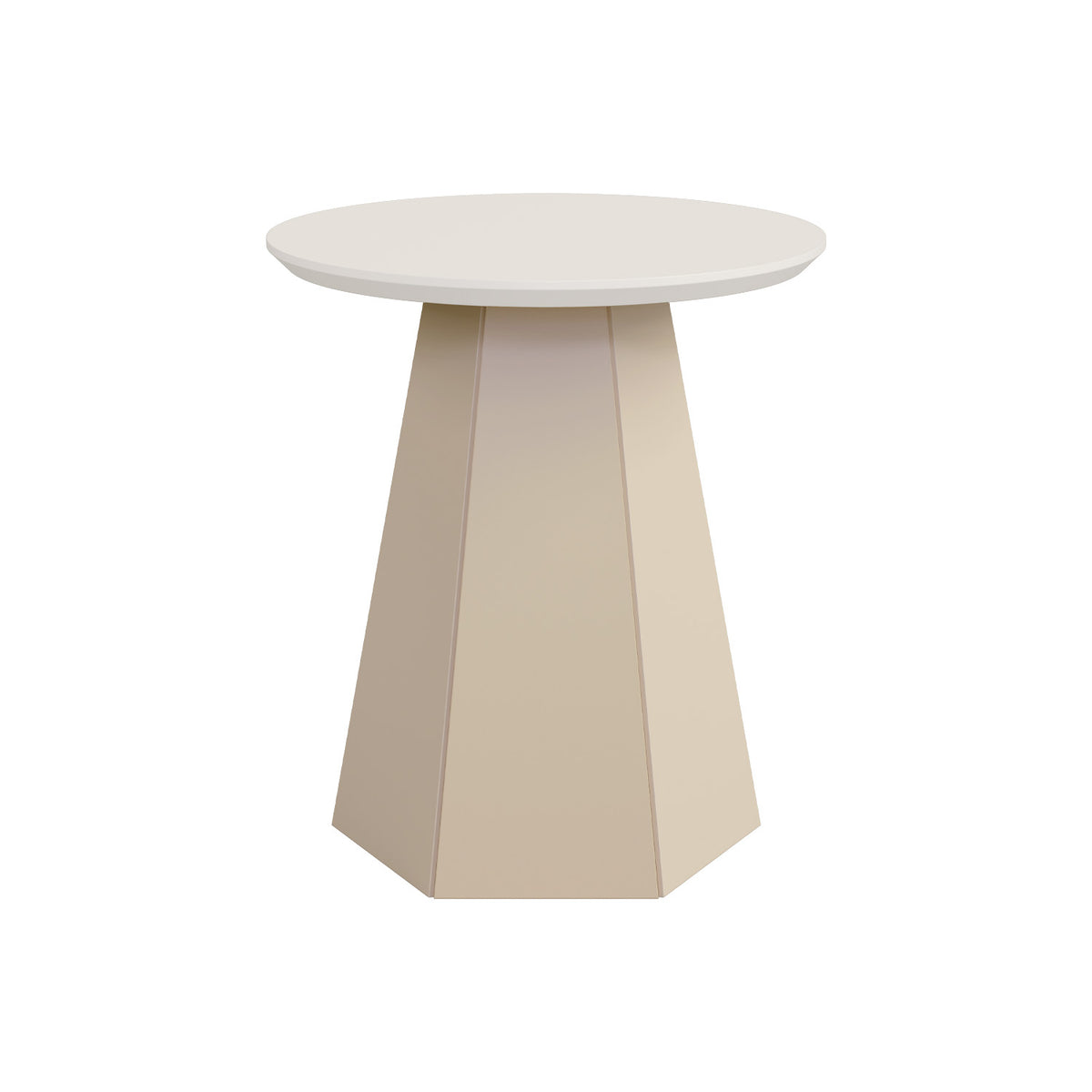 Mesa Auxiliar Madeira Off White, Champaña